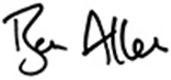 Senator Ben Allens Signature