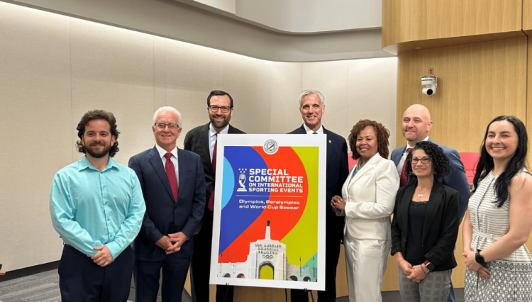 Panelists pose for a group photo after the Special Committee’s first informational hearing.