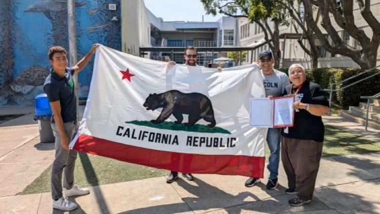 California Flag Presentation