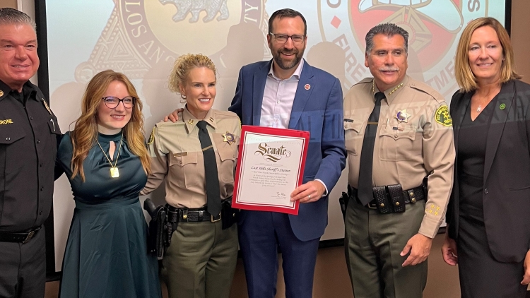 Group Photo of Cert Presentation to LA Sheriff's Office