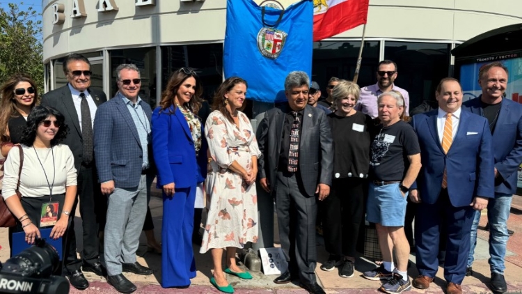 Group Photo of Square Sign Unveiling